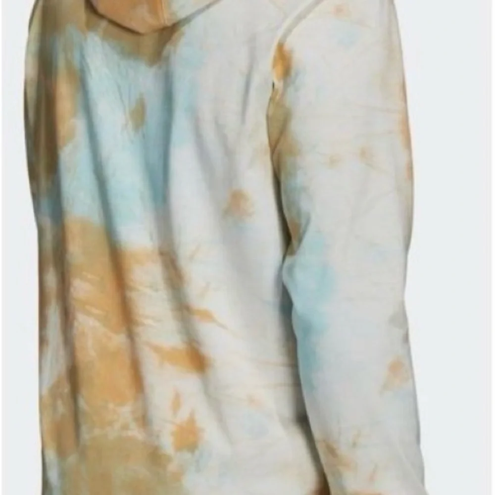Adidas Men's Tie-Dye‎ Hoodie in Blue and Orange Small